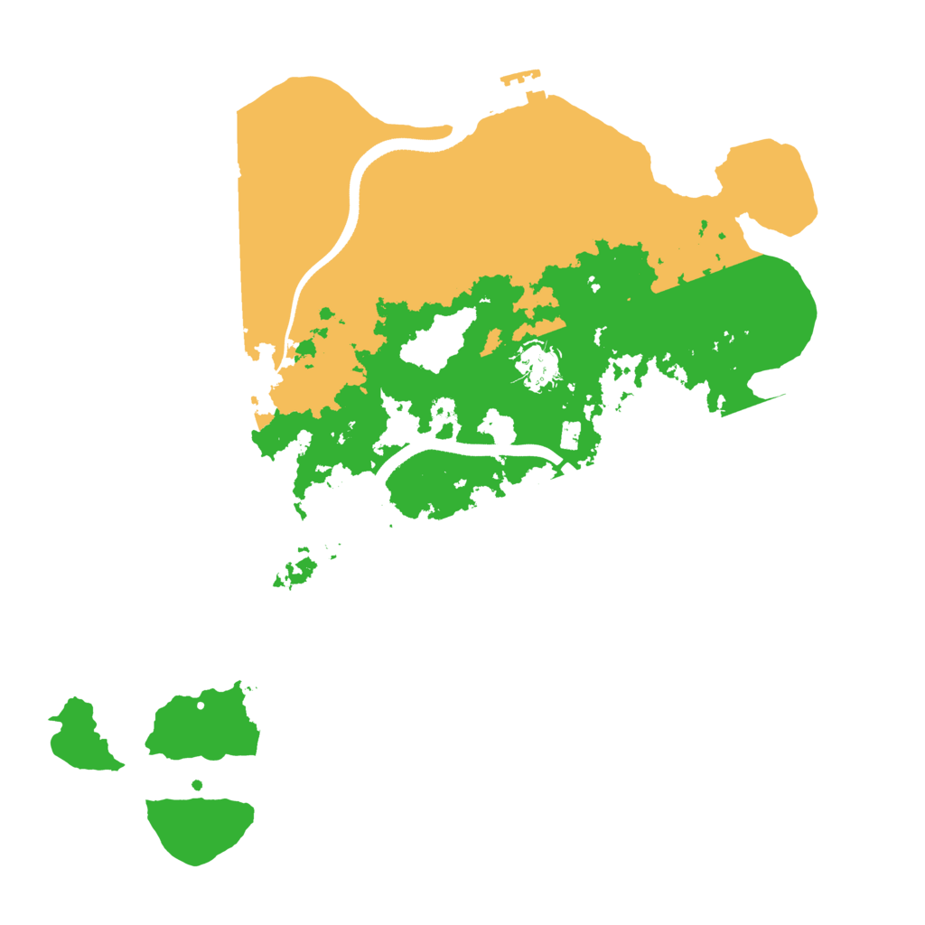 Biome Rust Map: Procedural Map, Size: 3500, Seed: 20240109