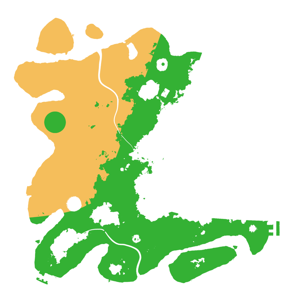 Biome Rust Map: Procedural Map, Size: 3700, Seed: 1391917925