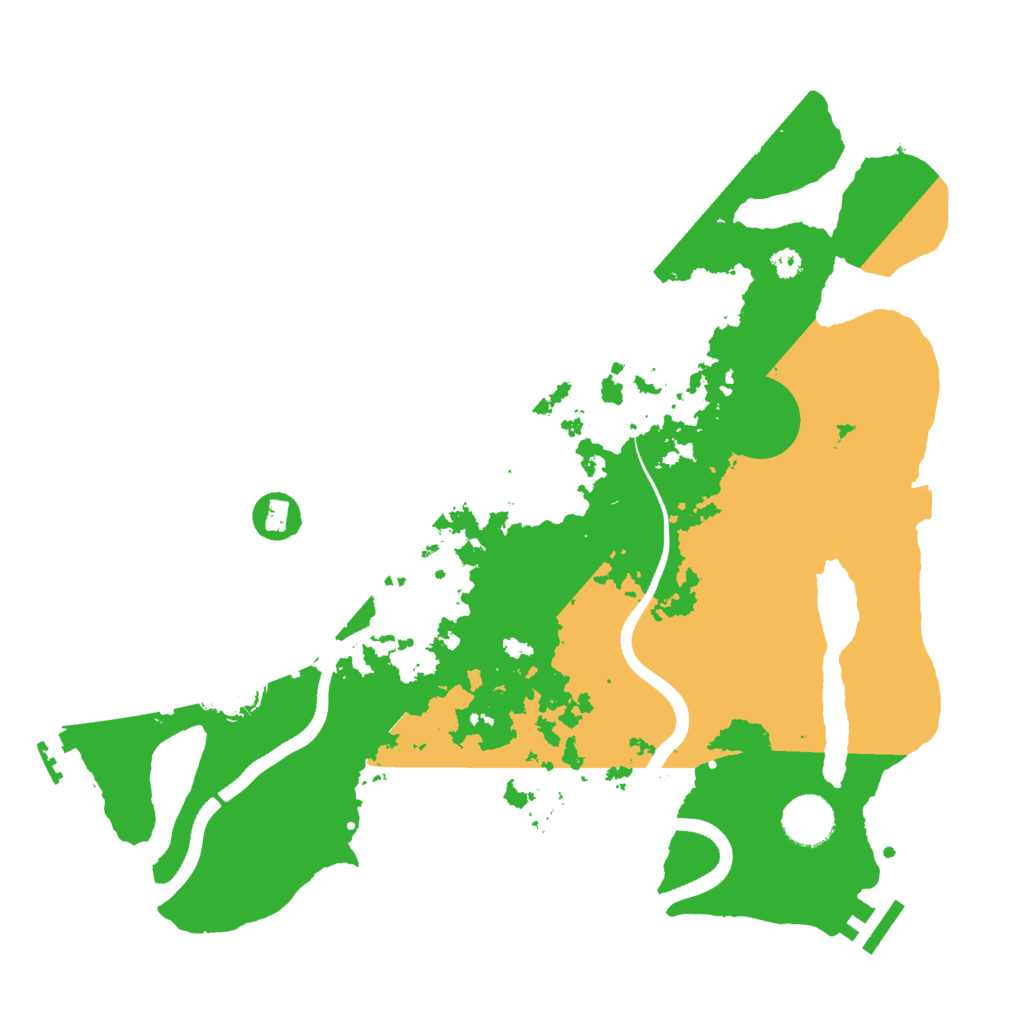 Biome Rust Map: Procedural Map, Size: 3500, Seed: 3453454