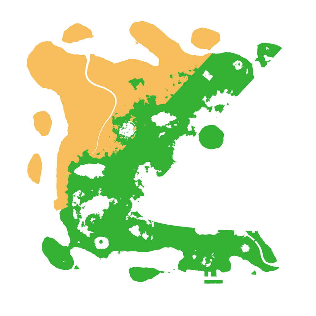 Biome Rust Map: Procedural Map, Size: 3500, Seed: 349930245