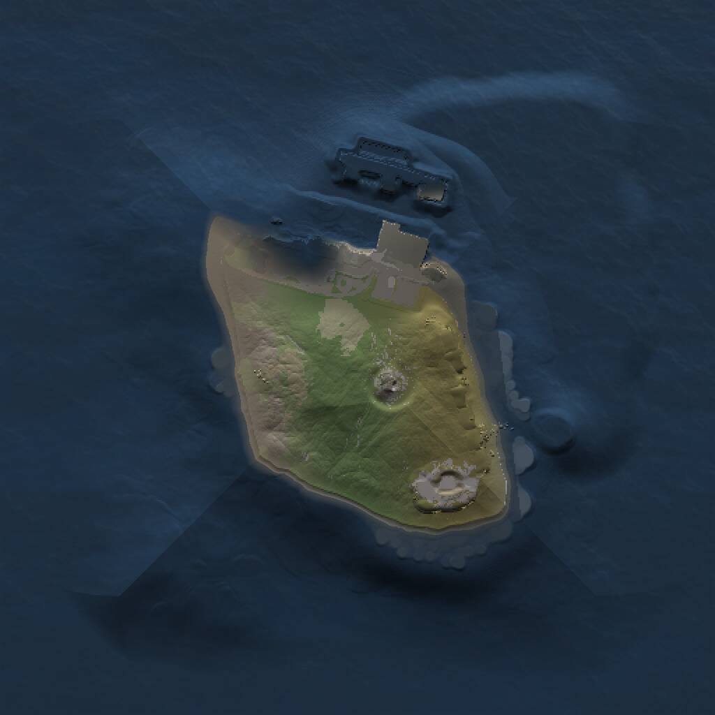 Rust Map: Procedural Map, Size: 1000, Seed: 1852035629, 2 Monuments