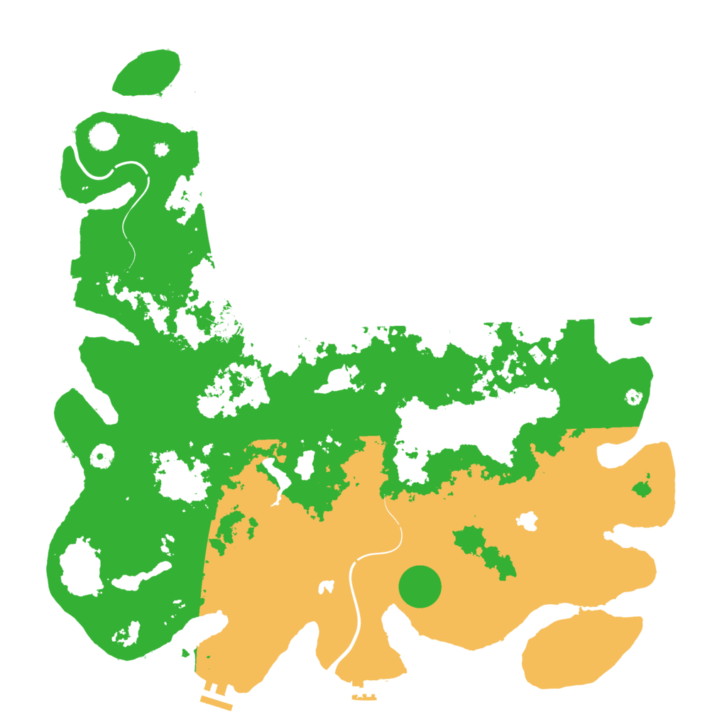 Biome Rust Map: Procedural Map, Size: 4500, Seed: 2033297921