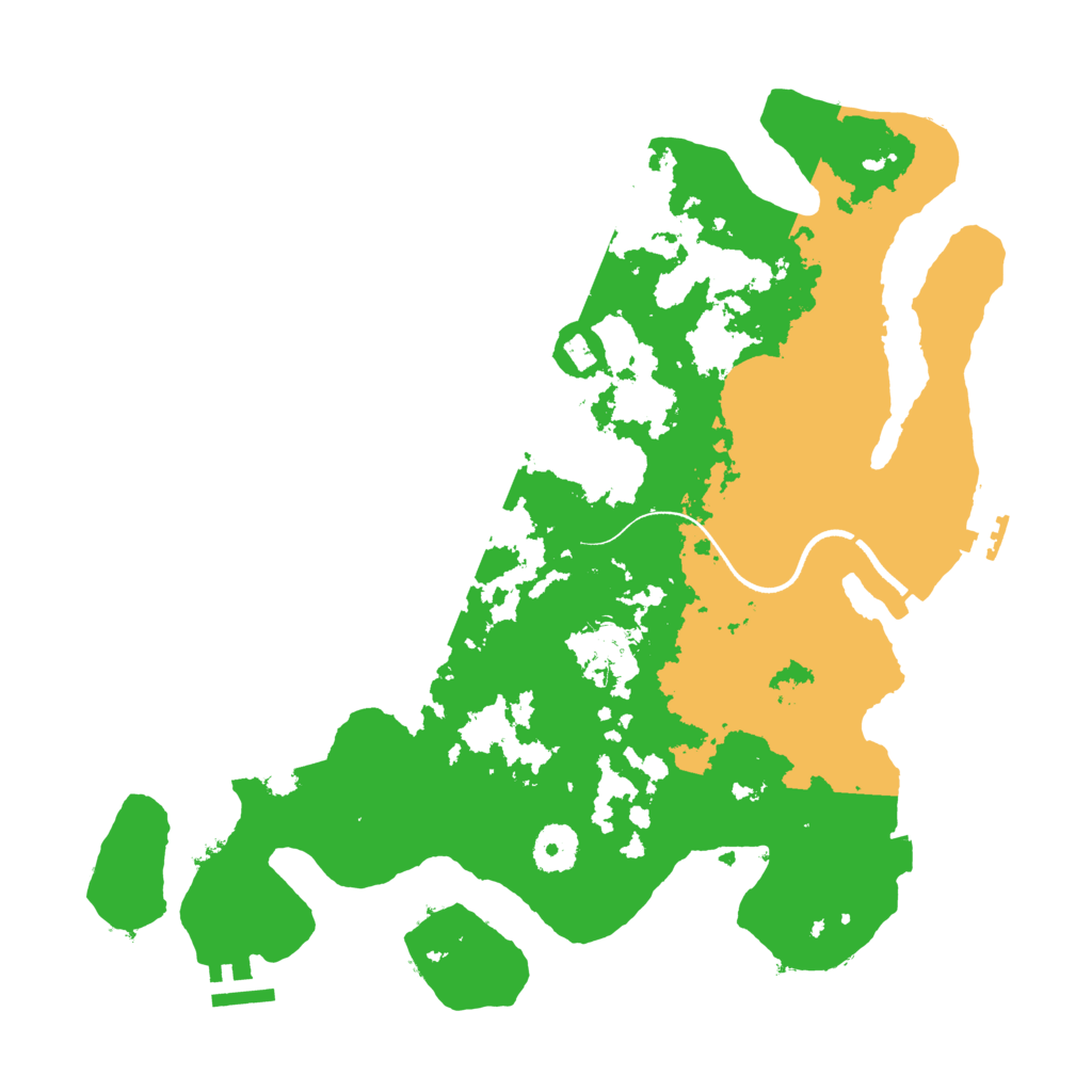 Biome Rust Map: Procedural Map, Size: 3500, Seed: 425464919