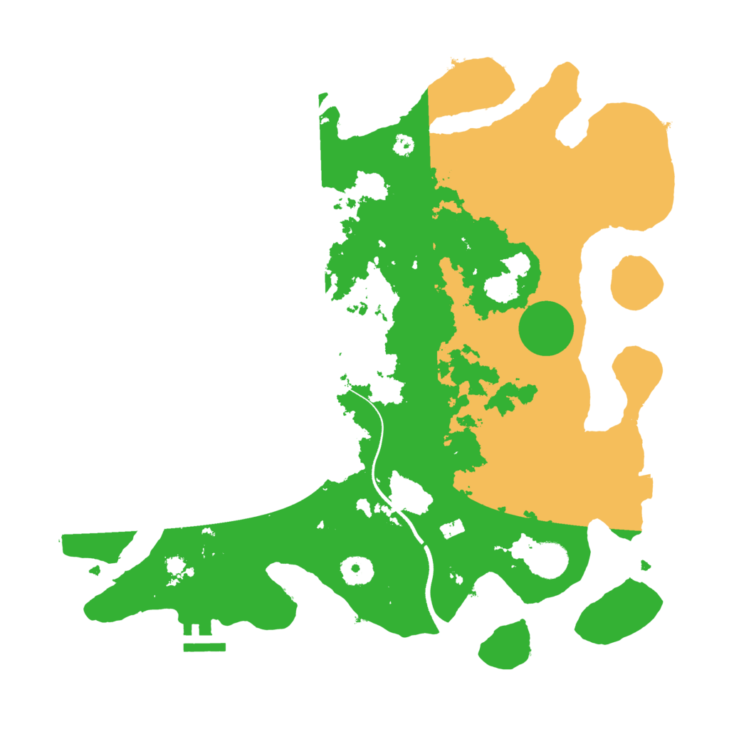Biome Rust Map: Procedural Map, Size: 3500, Seed: 1554296
