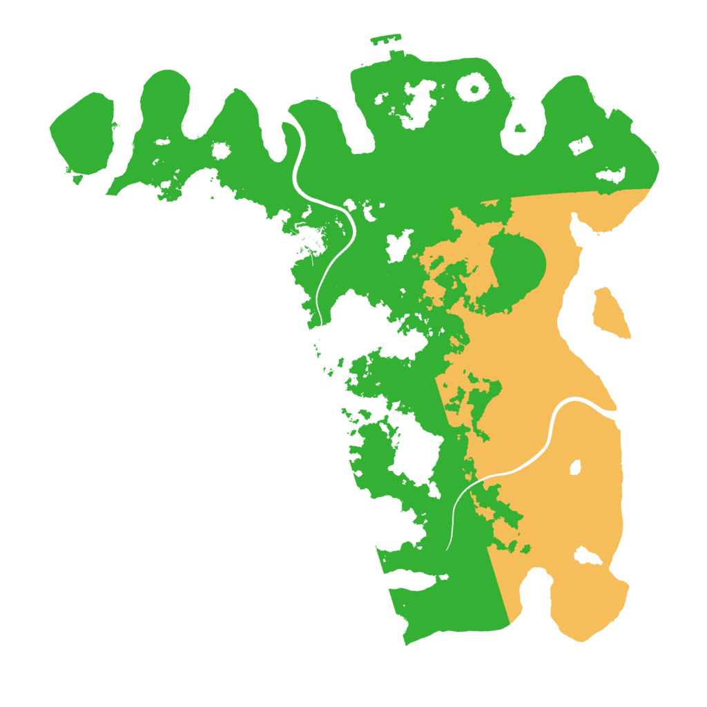 Biome Rust Map: Procedural Map, Size: 3500, Seed: 161308108