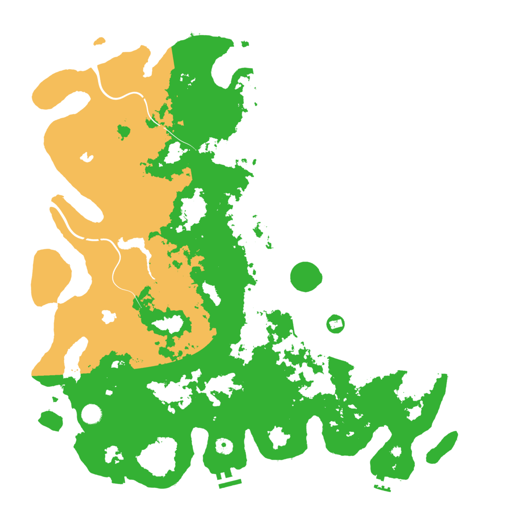 Biome Rust Map: Procedural Map, Size: 4500, Seed: 2119811985