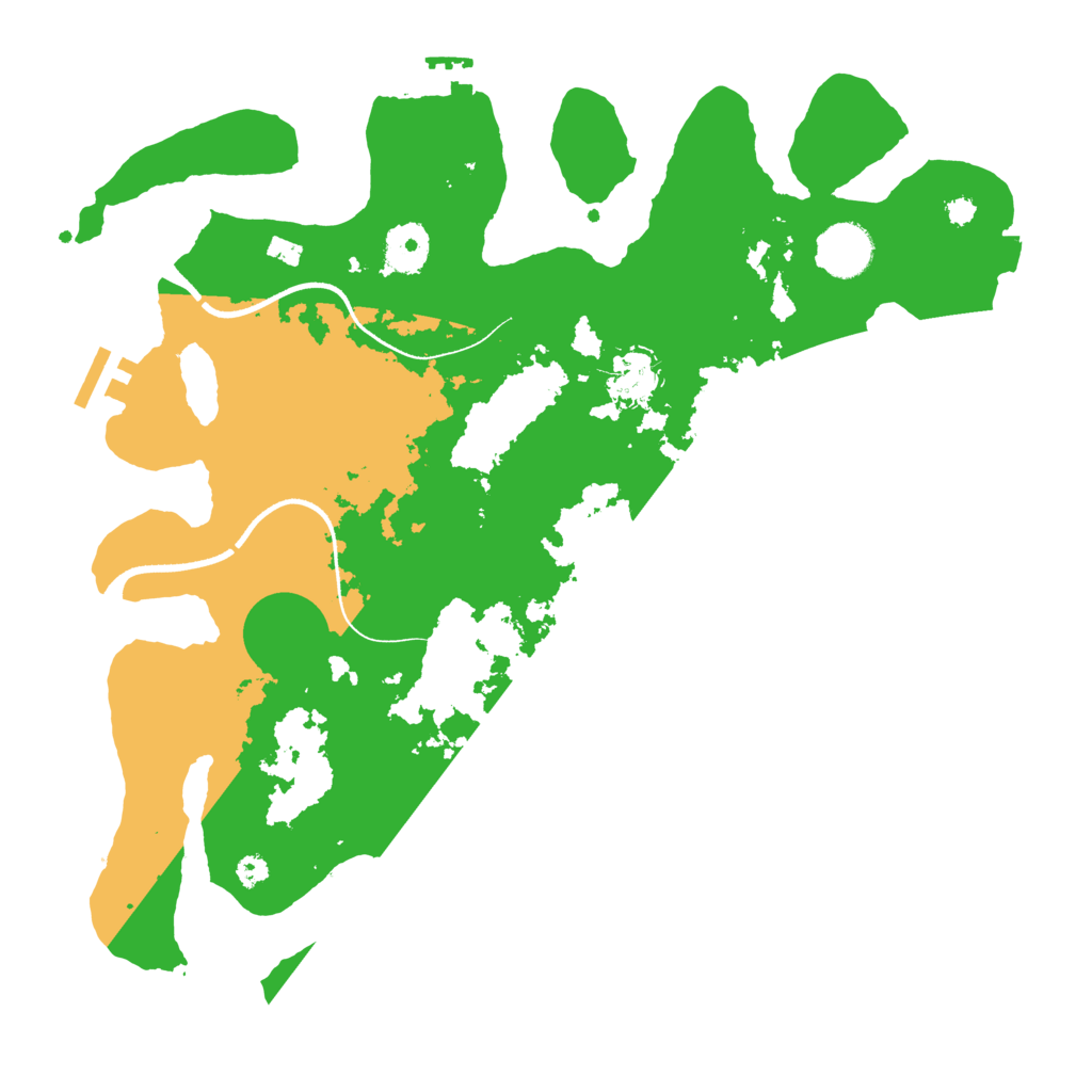 Biome Rust Map: Procedural Map, Size: 3500, Seed: 462074970