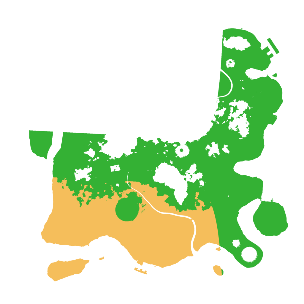 Biome Rust Map: Procedural Map, Size: 3500, Seed: 1311197329