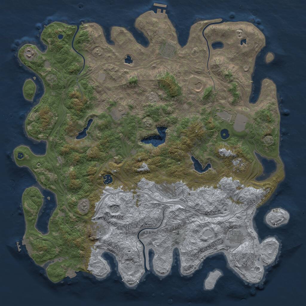 Rust Map: Procedural Map, Size: 4750, Seed: 212, 17 Monuments