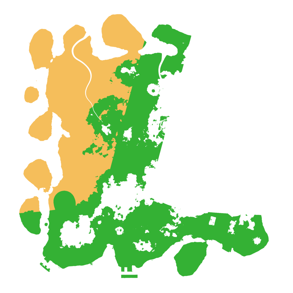 Biome Rust Map: Procedural Map, Size: 3600, Seed: 990324
