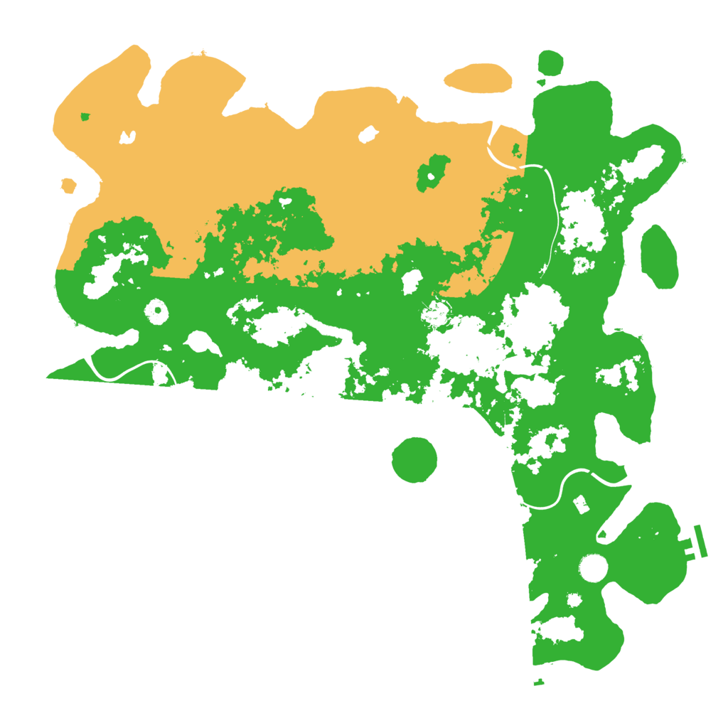 Biome Rust Map: Procedural Map, Size: 4500, Seed: 287254771