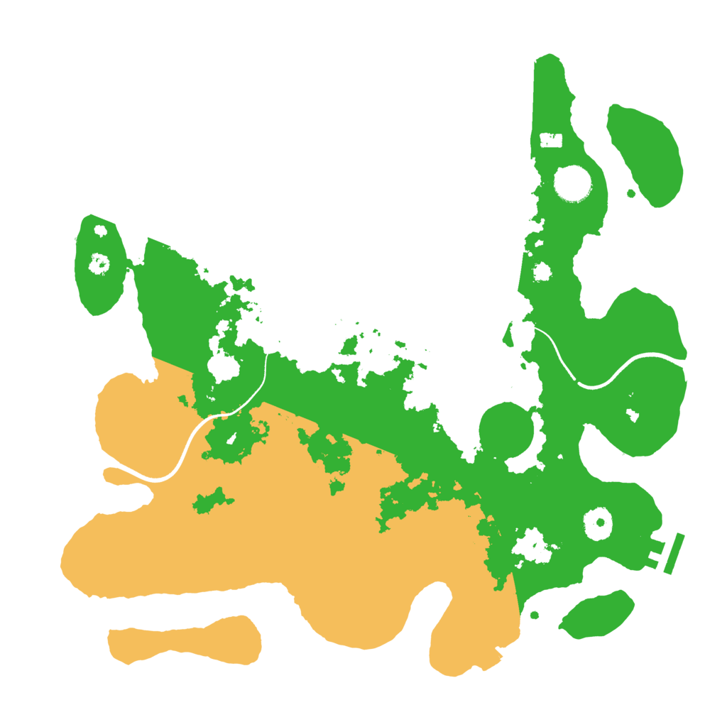Biome Rust Map: Procedural Map, Size: 3500, Seed: 314929040