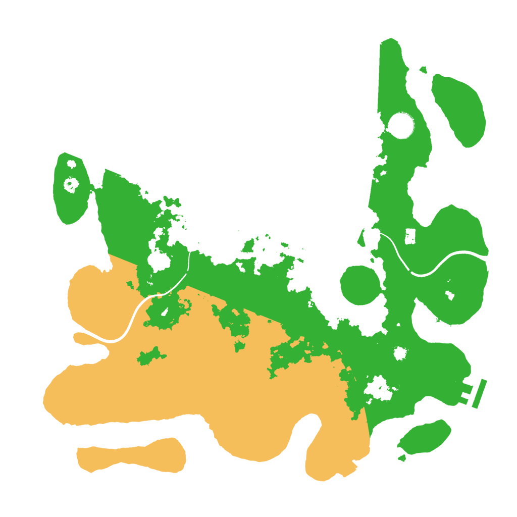 Biome Rust Map: Procedural Map, Size: 3500, Seed: 314929040