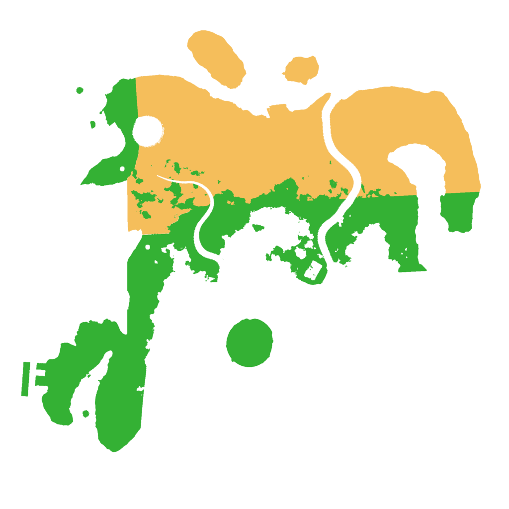 Biome Rust Map: Procedural Map, Size: 3000, Seed: 55000