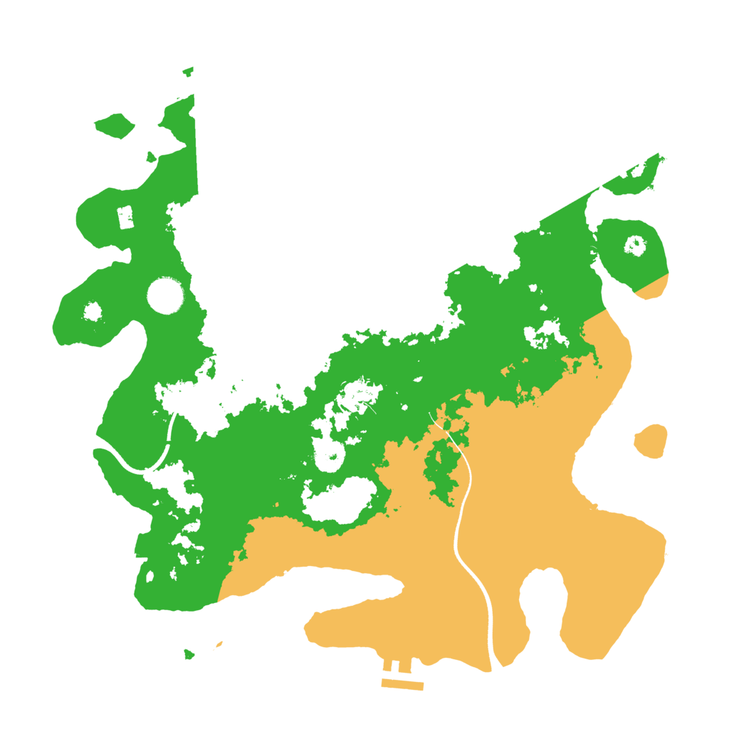 Biome Rust Map: Procedural Map, Size: 3500, Seed: 32734912