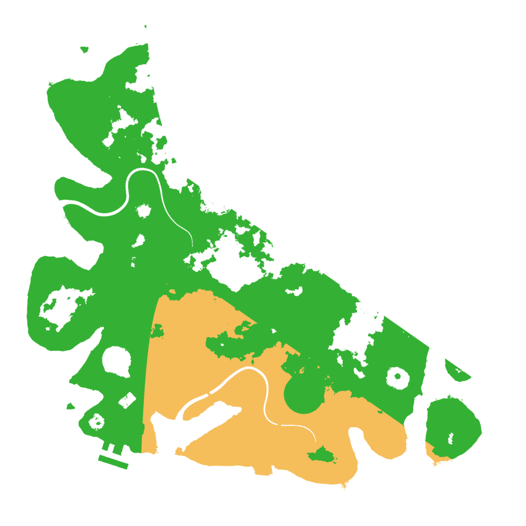 Biome Rust Map: Procedural Map, Size: 3500, Seed: 1994208436