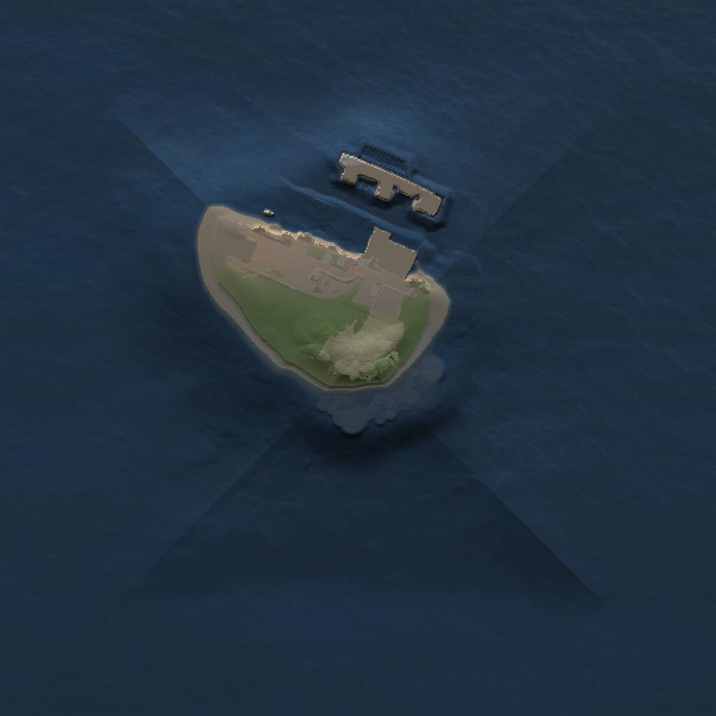 Rust Map: Procedural Map, Size: 1000, Seed: 3902854, 2 Monuments