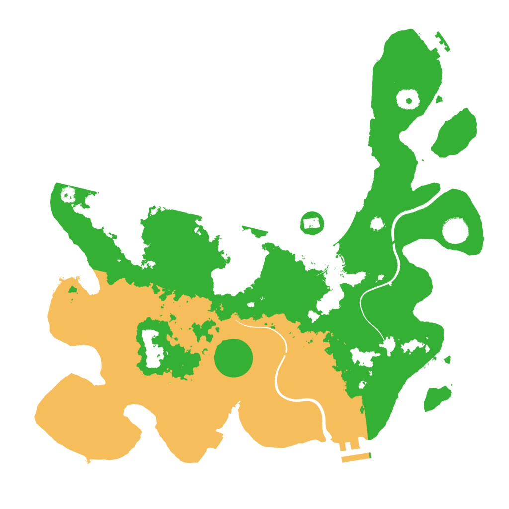 Biome Rust Map: Procedural Map, Size: 3500, Seed: 88456329