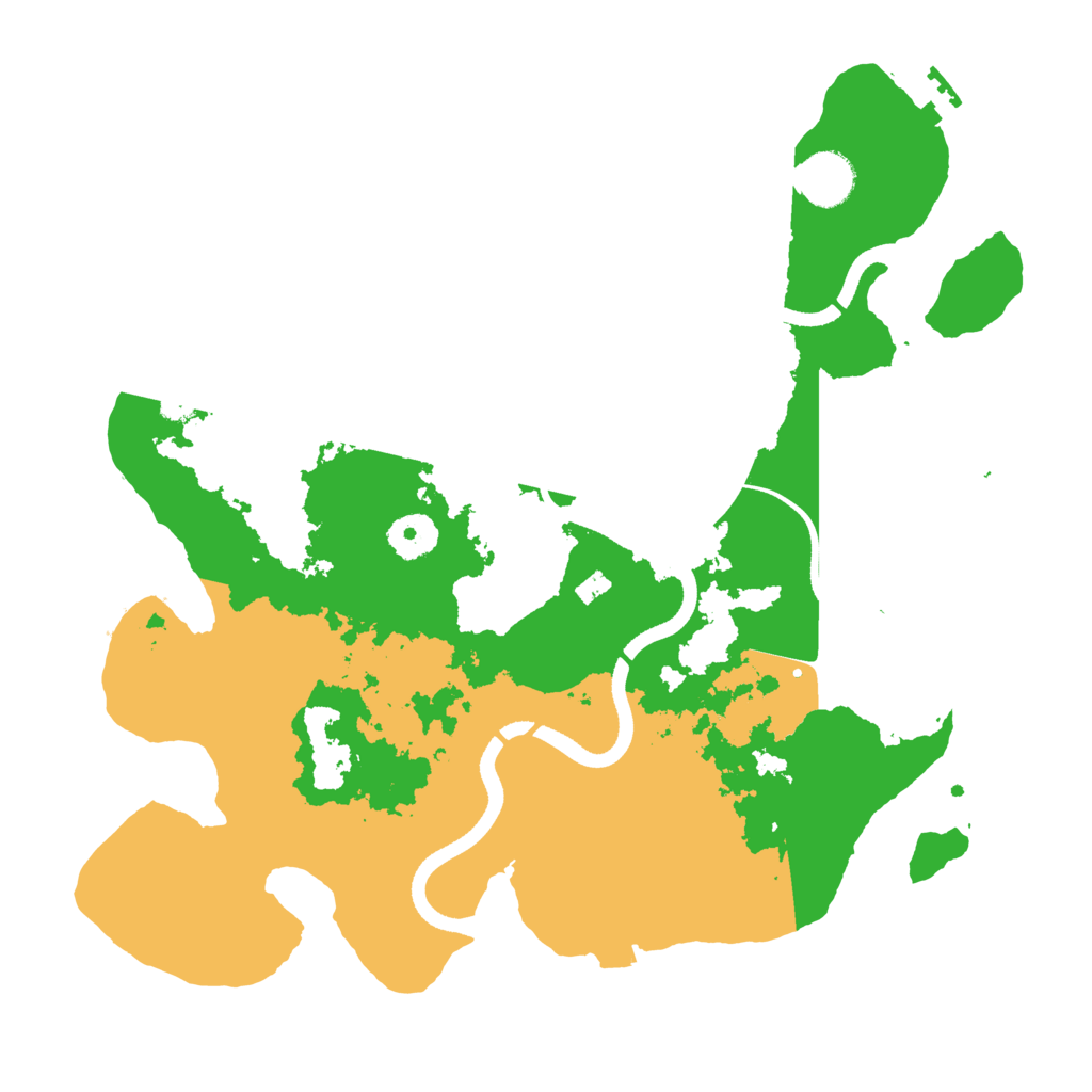Biome Rust Map: Procedural Map, Size: 3500, Seed: 88456329