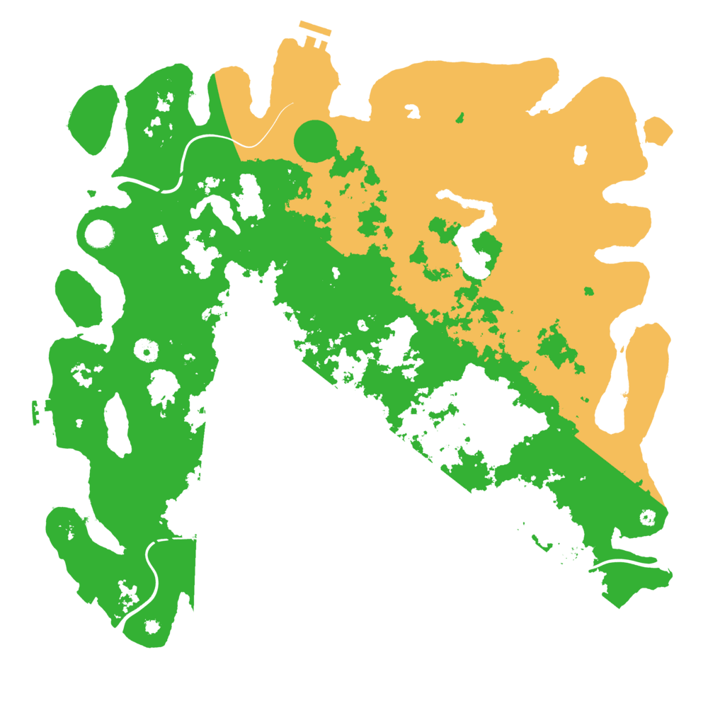 Biome Rust Map: Procedural Map, Size: 4500, Seed: 1364654094