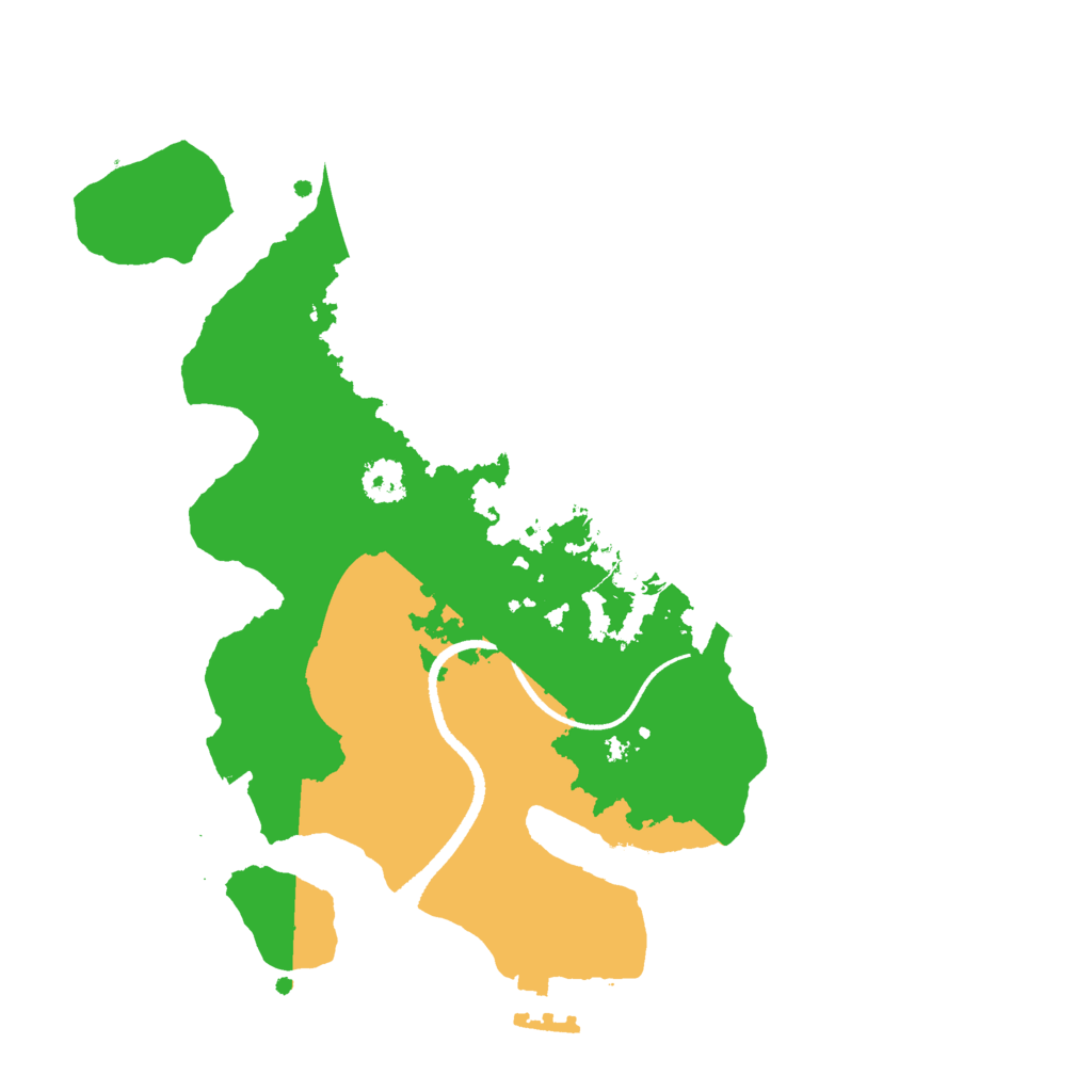 Biome Rust Map: Procedural Map, Size: 2500, Seed: 165198032