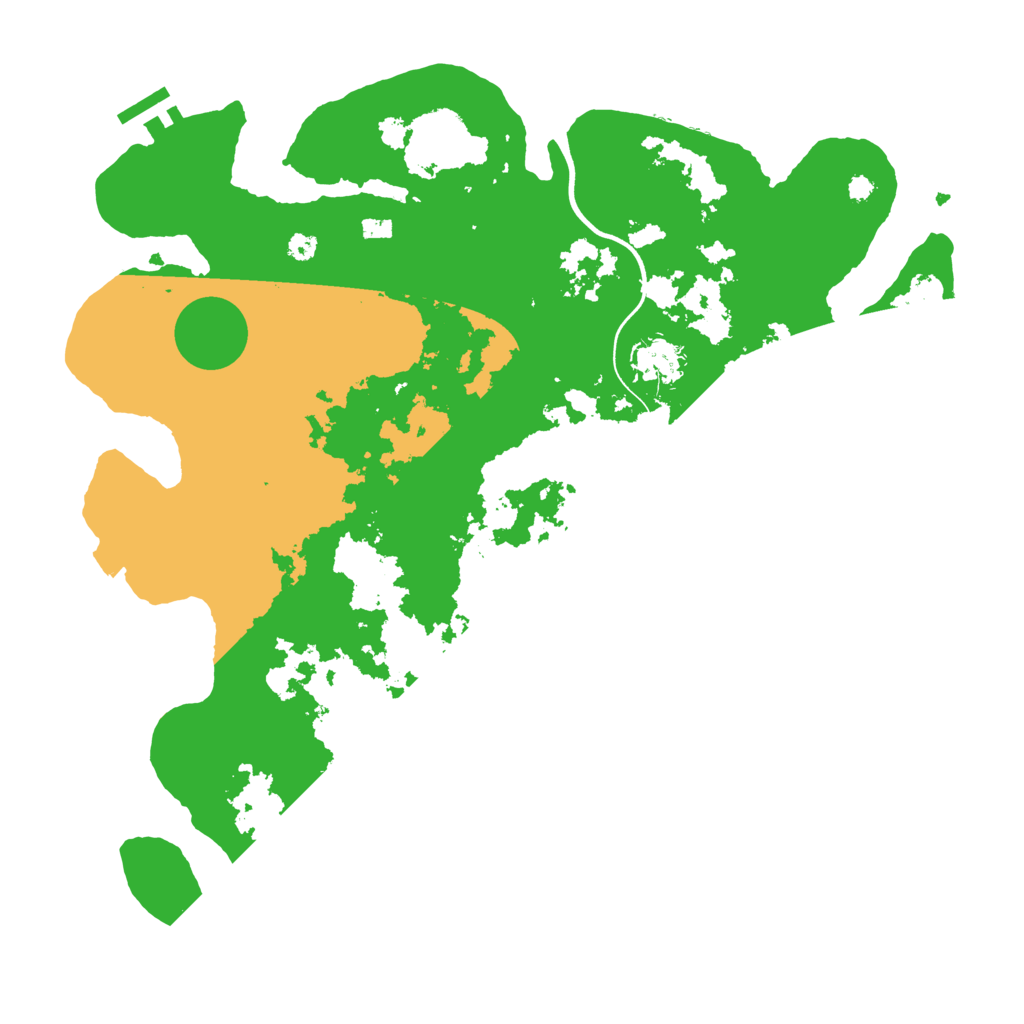 Biome Rust Map: Procedural Map, Size: 3700, Seed: 171089155
