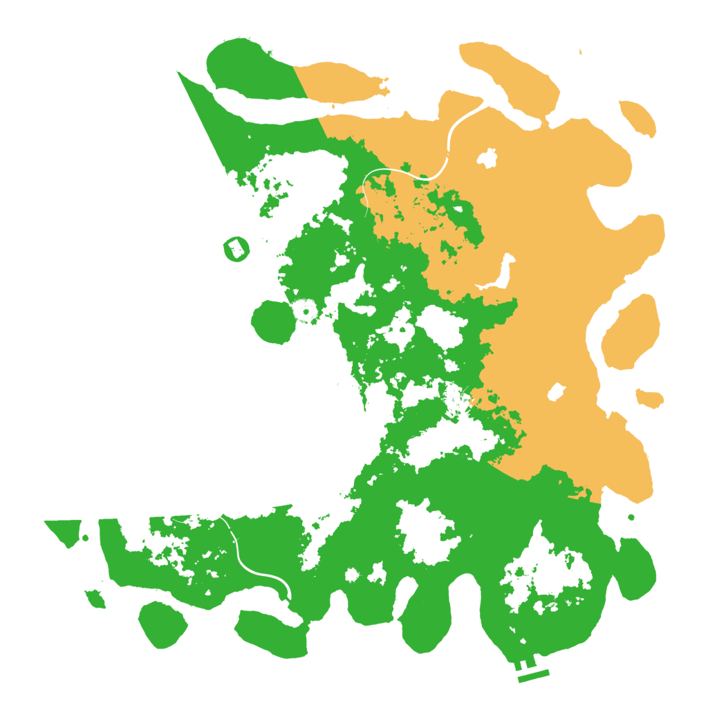 Biome Rust Map: Procedural Map, Size: 4500, Seed: 1454330691