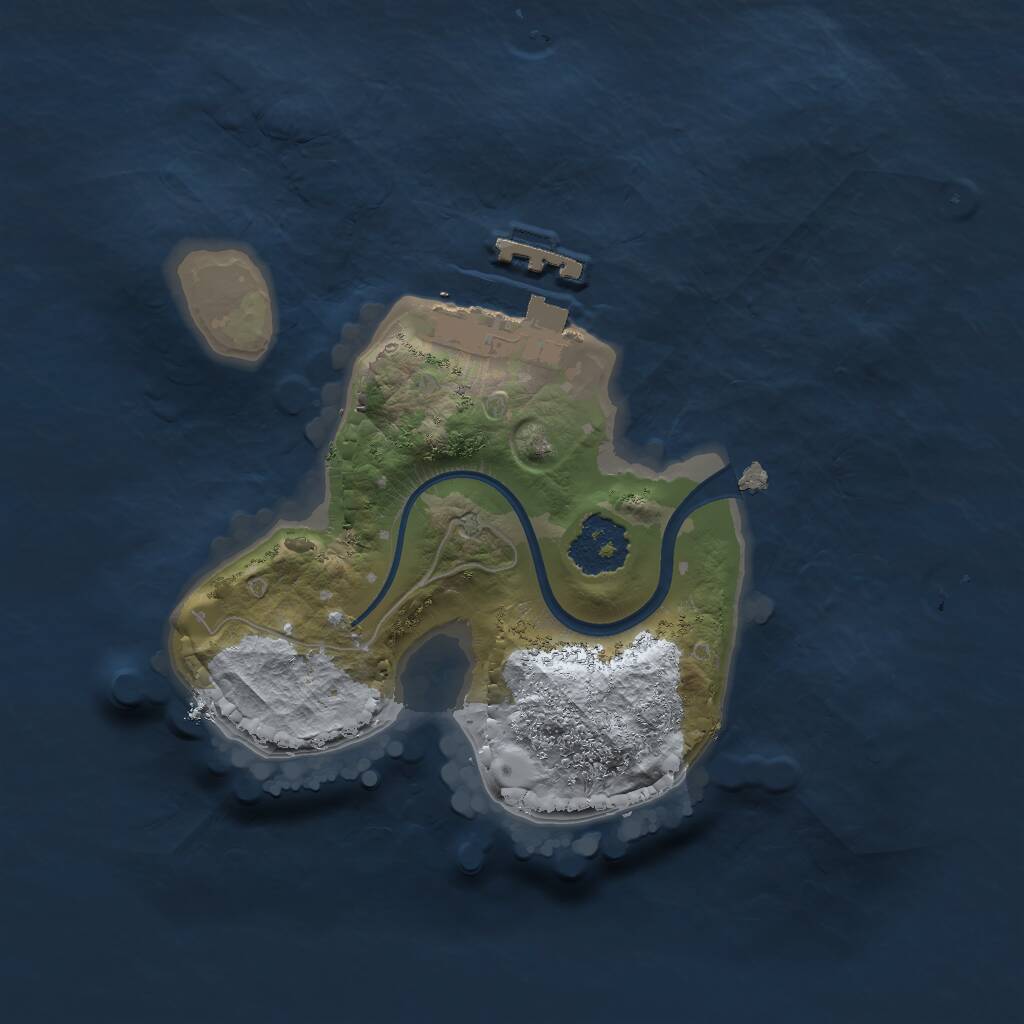 Rust Map: Procedural Map, Size: 1750, Seed: 3902854, 2 Monuments