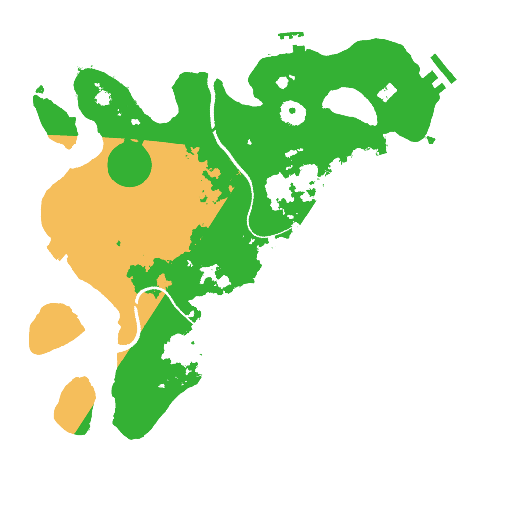 Biome Rust Map: Procedural Map, Size: 3000, Seed: 92921585