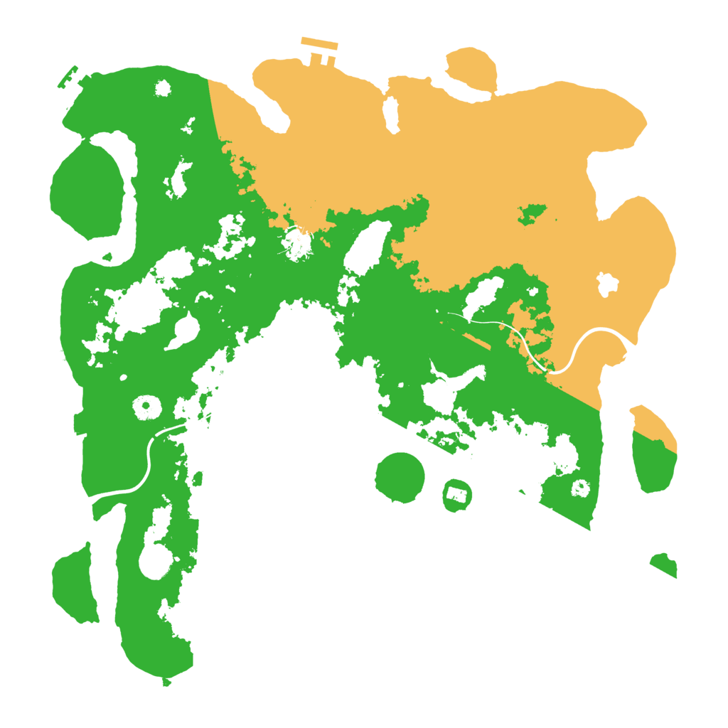Biome Rust Map: Procedural Map, Size: 4000, Seed: 45633
