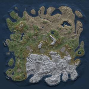 Thumbnail Rust Map: Procedural Map, Size: 4250, Seed: 375012637, 17 Monuments