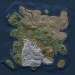 Thumbnail Rust Map: Procedural Map, Size: 3000, Seed: 1631752422, 11 Monuments
