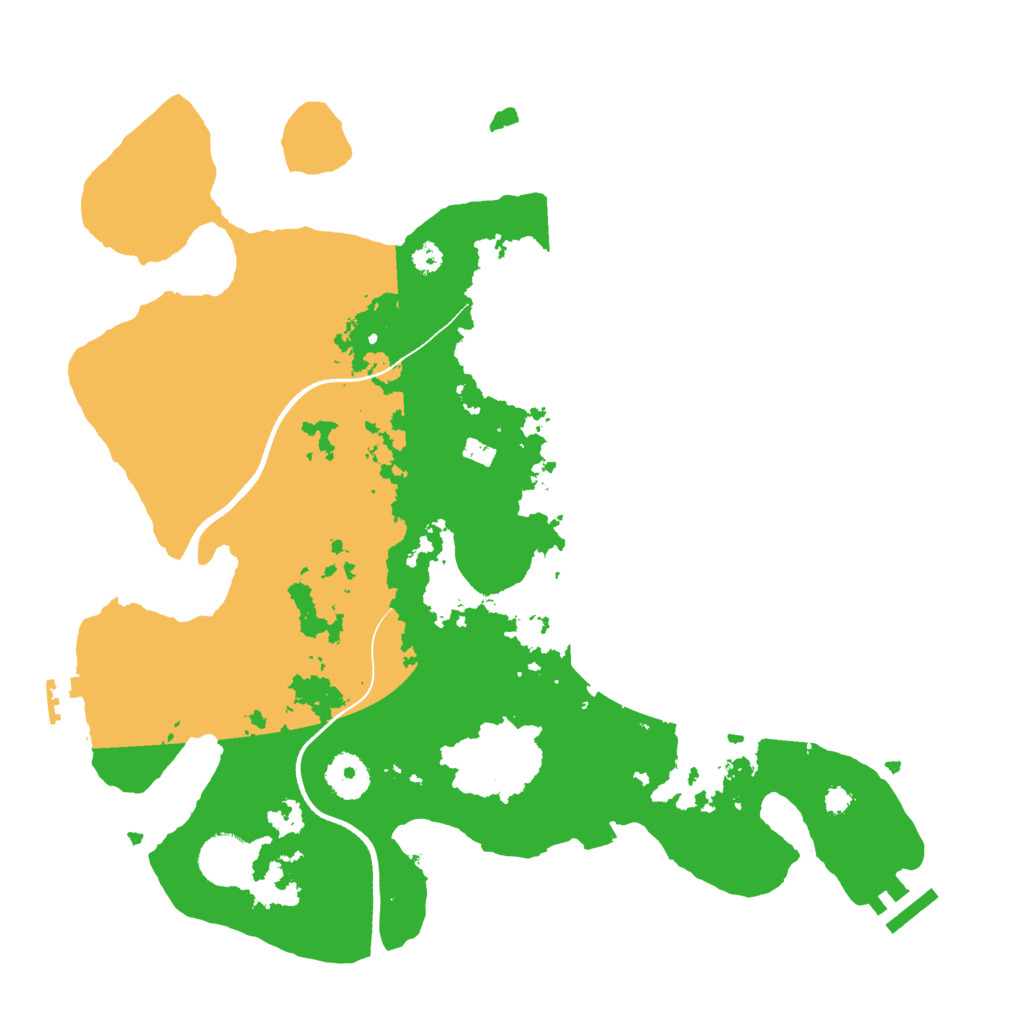Biome Rust Map: Procedural Map, Size: 3500, Seed: 1362838861