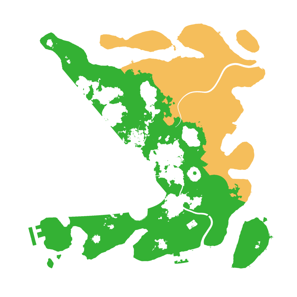 Biome Rust Map: Procedural Map, Size: 3250, Seed: 145641641