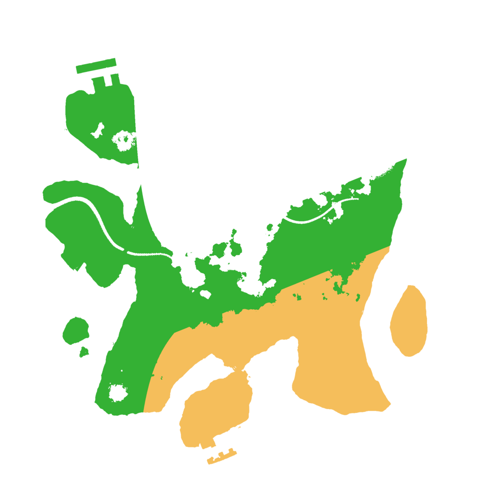 Biome Rust Map: Procedural Map, Size: 2500, Seed: 822027