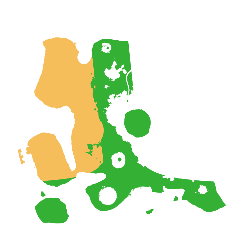 Biome Rust Map: Procedural Map, Size: 2500, Seed: 384756423
