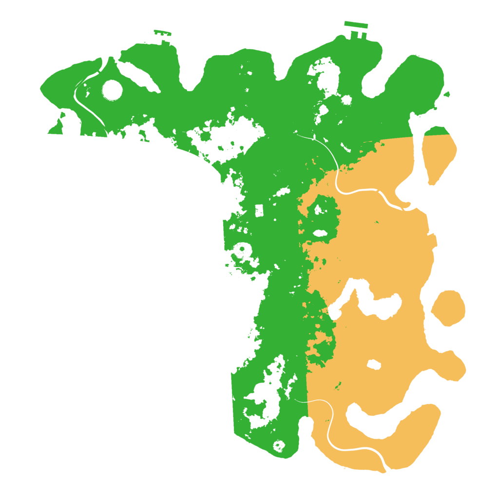 Biome Rust Map: Procedural Map, Size: 4300, Seed: 199043