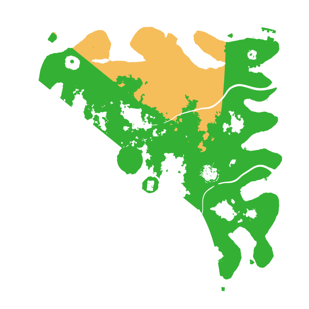 Biome Rust Map: Procedural Map, Size: 3200, Seed: 1255443243