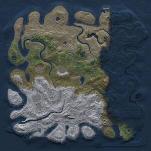 Thumbnail Rust Map: Procedural Map, Size: 4500, Seed: 1999215917, 14 Monuments