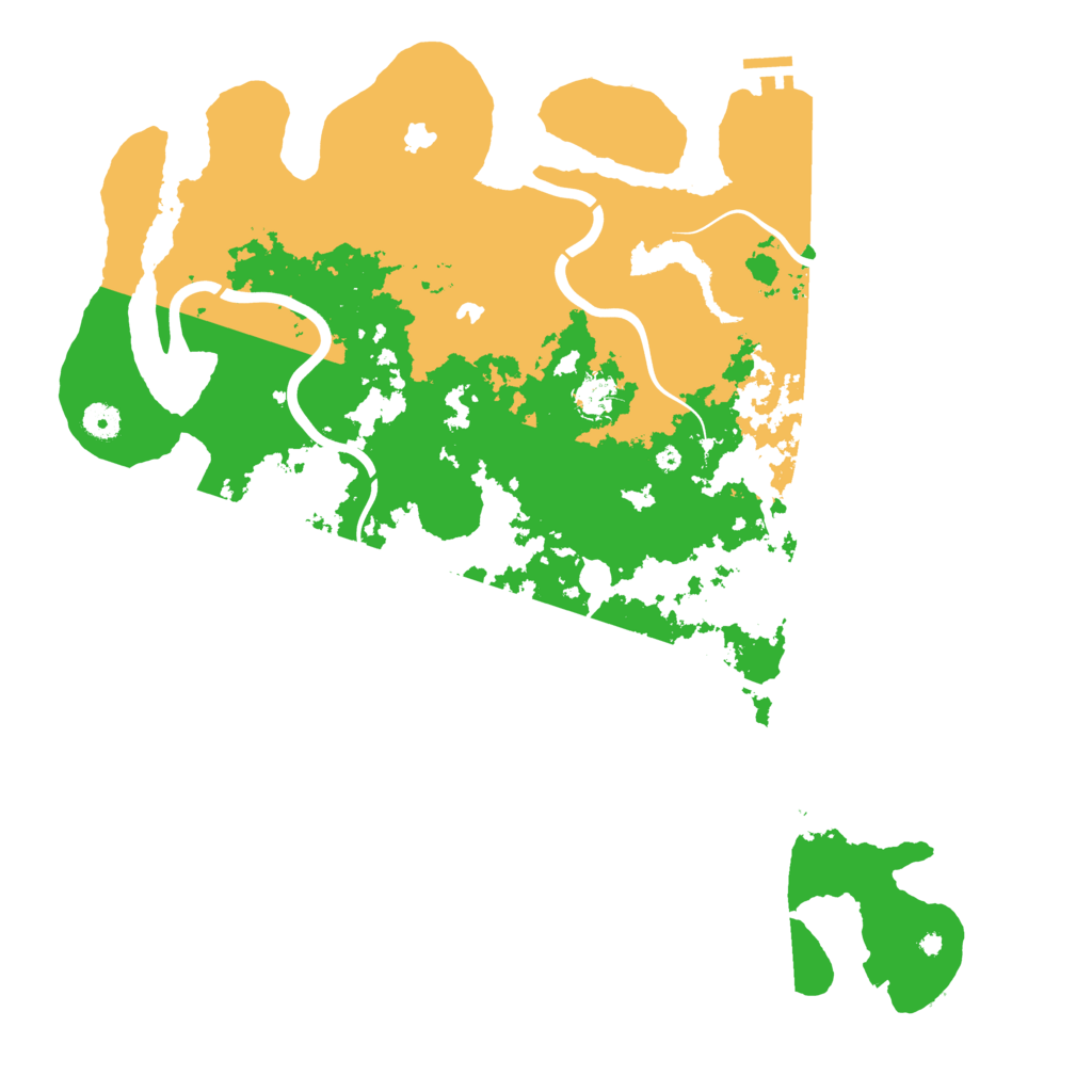 Biome Rust Map: Procedural Map, Size: 4500, Seed: 1999215917