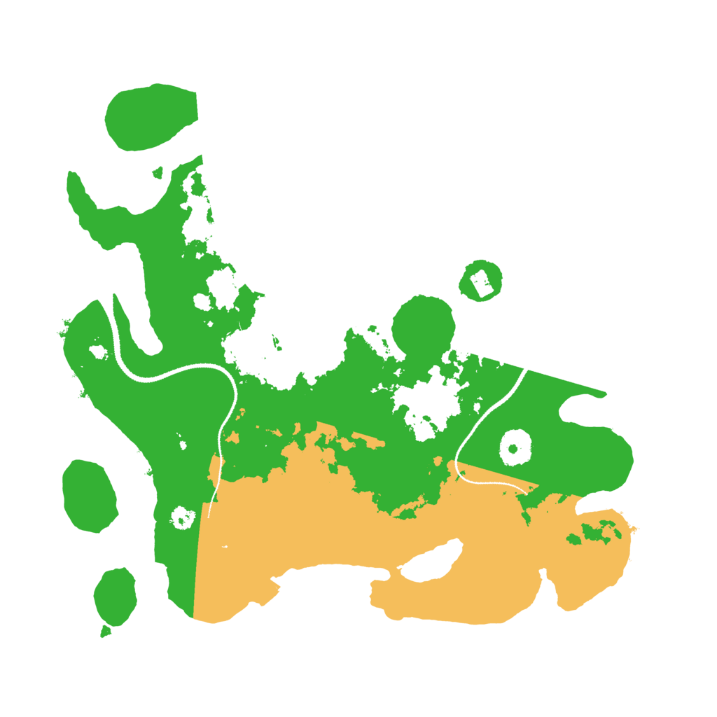 Biome Rust Map: Procedural Map, Size: 3100, Seed: 600620713