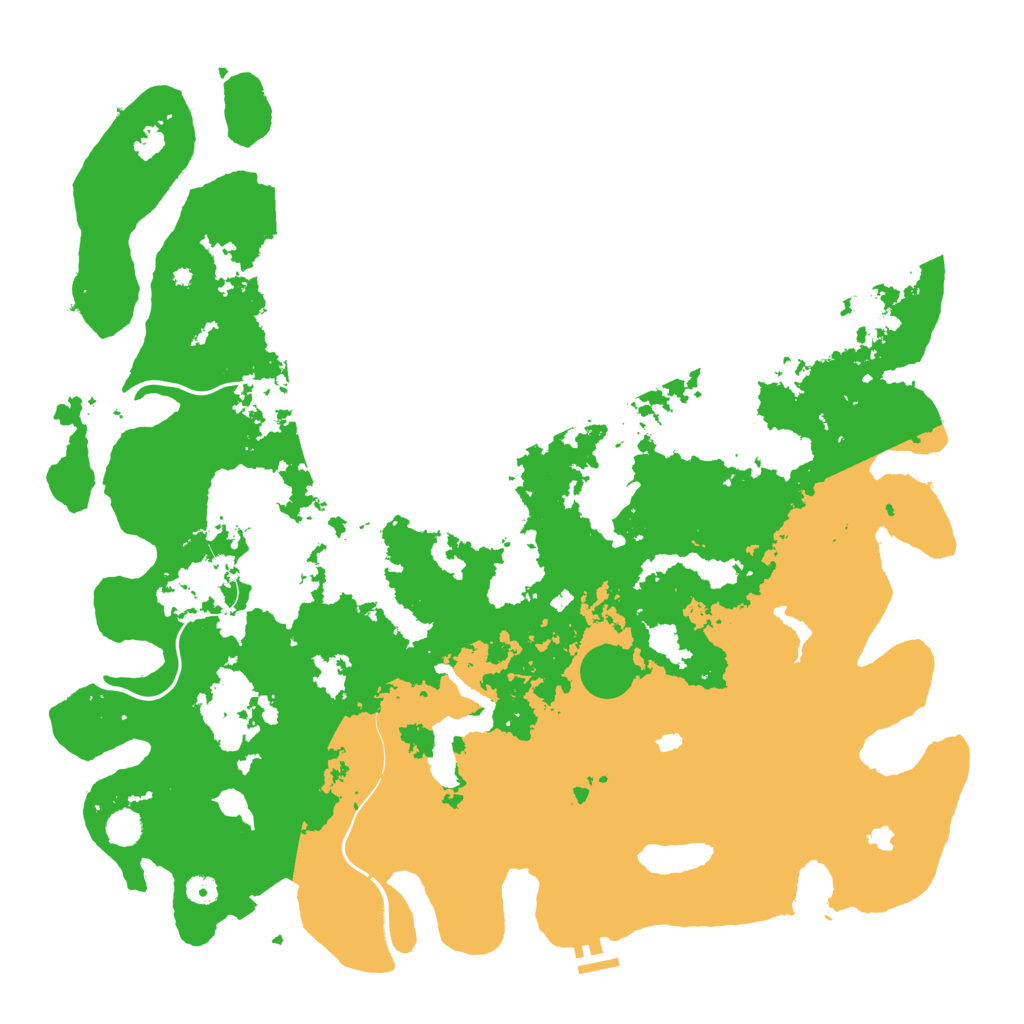 Biome Rust Map: Procedural Map, Size: 5000, Seed: 1635344205