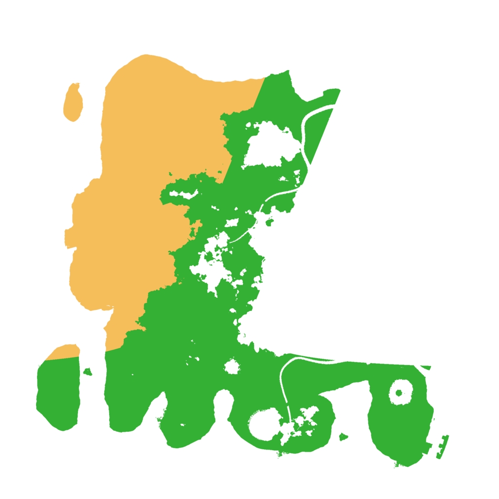 Biome Rust Map: Procedural Map, Size: 3000, Seed: 1229710721