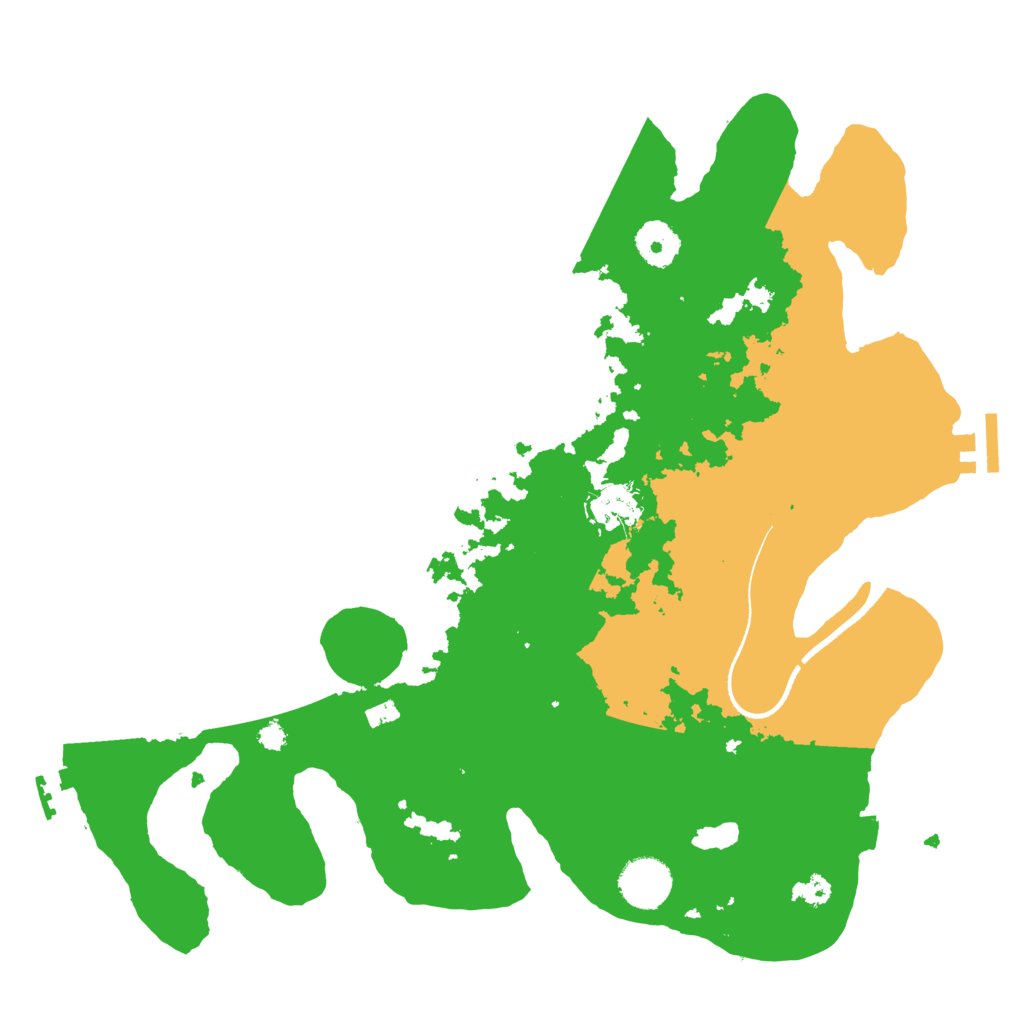 Biome Rust Map: Procedural Map, Size: 3500, Seed: 536541584
