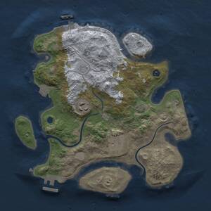 Thumbnail Rust Map: Procedural Map, Size: 2800, Seed: 963839552, 8 Monuments