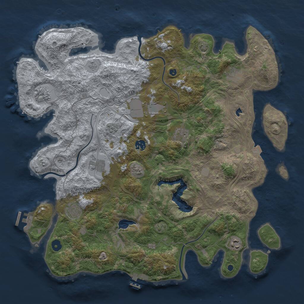 Rust Map: Procedural Map, Size: 4250, Seed: 785245113, 15 Monuments