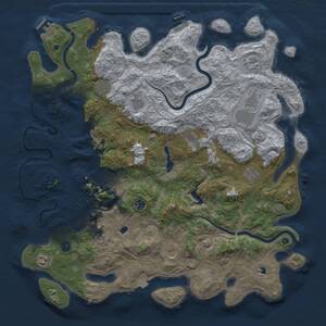 Thumbnail Rust Map: Procedural Map, Size: 4800, Seed: 1004676134, 17 Monuments