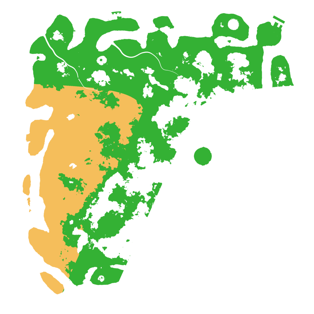 Biome Rust Map: Procedural Map, Size: 5000, Seed: 56915