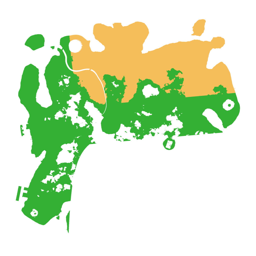 Biome Rust Map: Procedural Map, Size: 3500, Seed: 1232015046