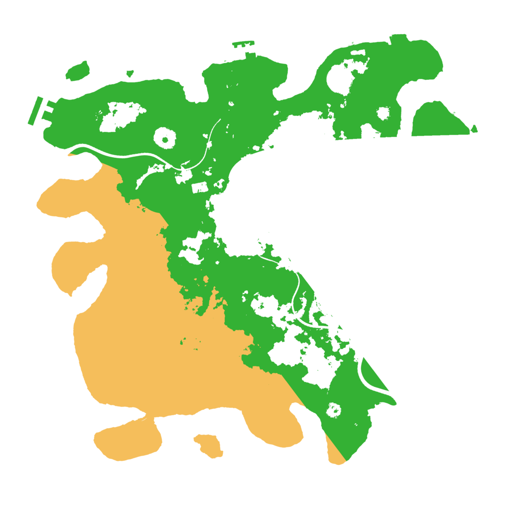 Biome Rust Map: Procedural Map, Size: 3500, Seed: 1870519496